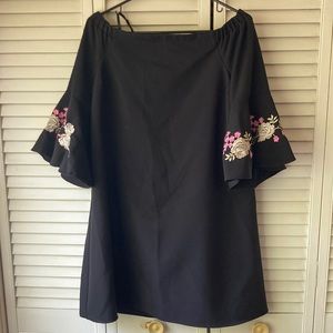 Off the Shoulder Beautiful Embroidered Dress